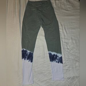 Aerie Woman's Leggings - Green and Blue Tie-Dye